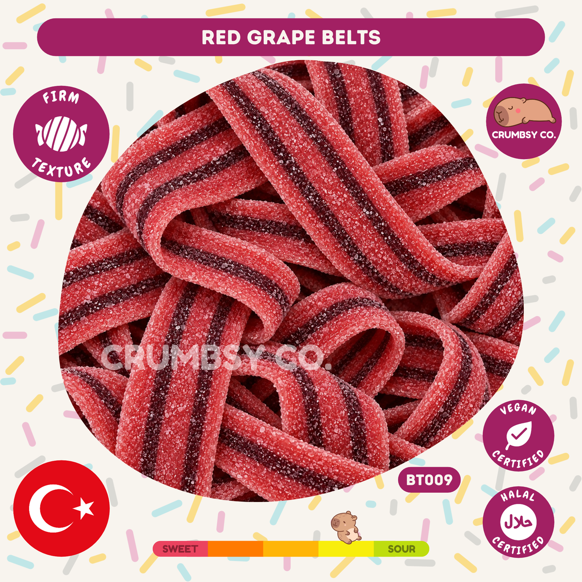 Red Grape Belts