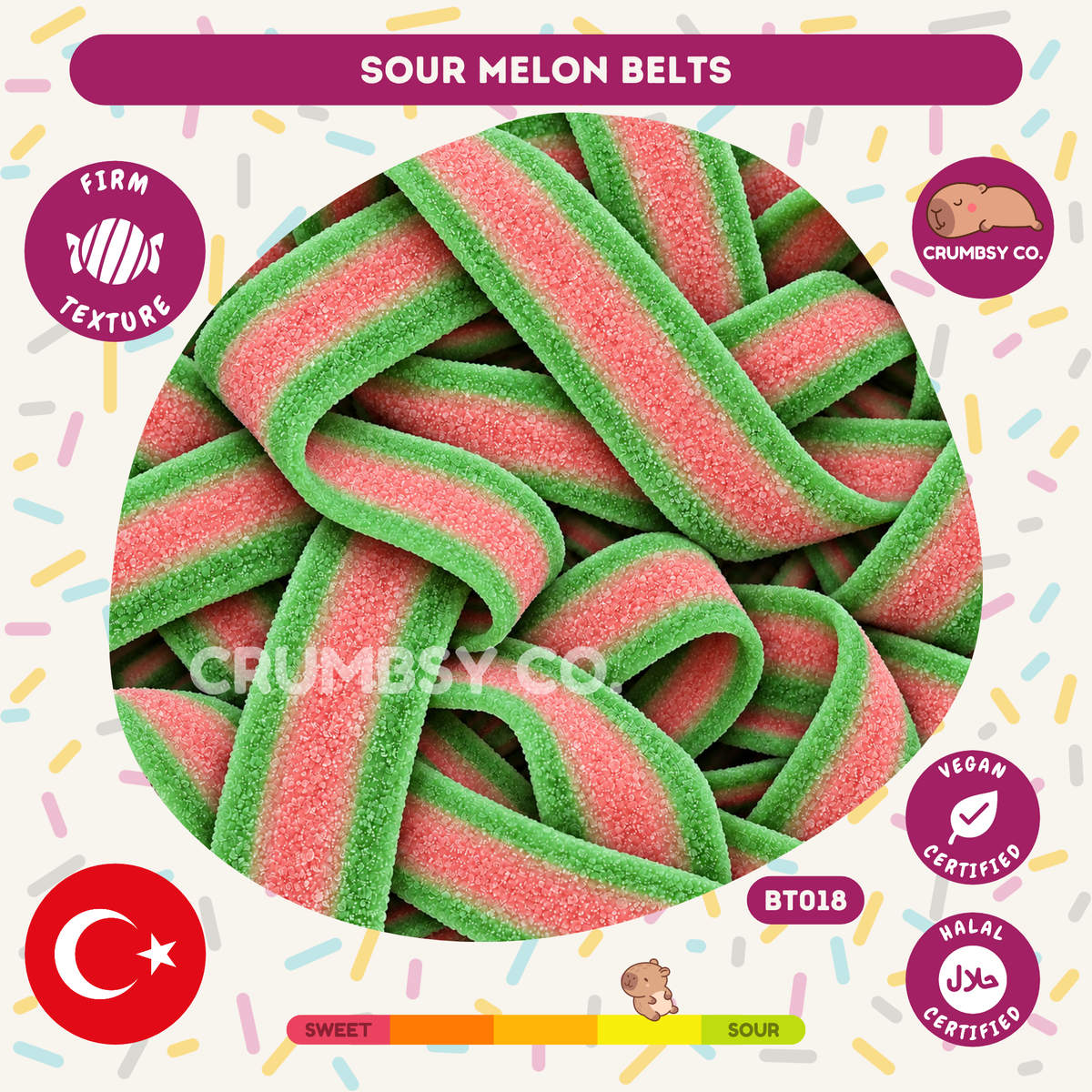 Sour Melon Belts