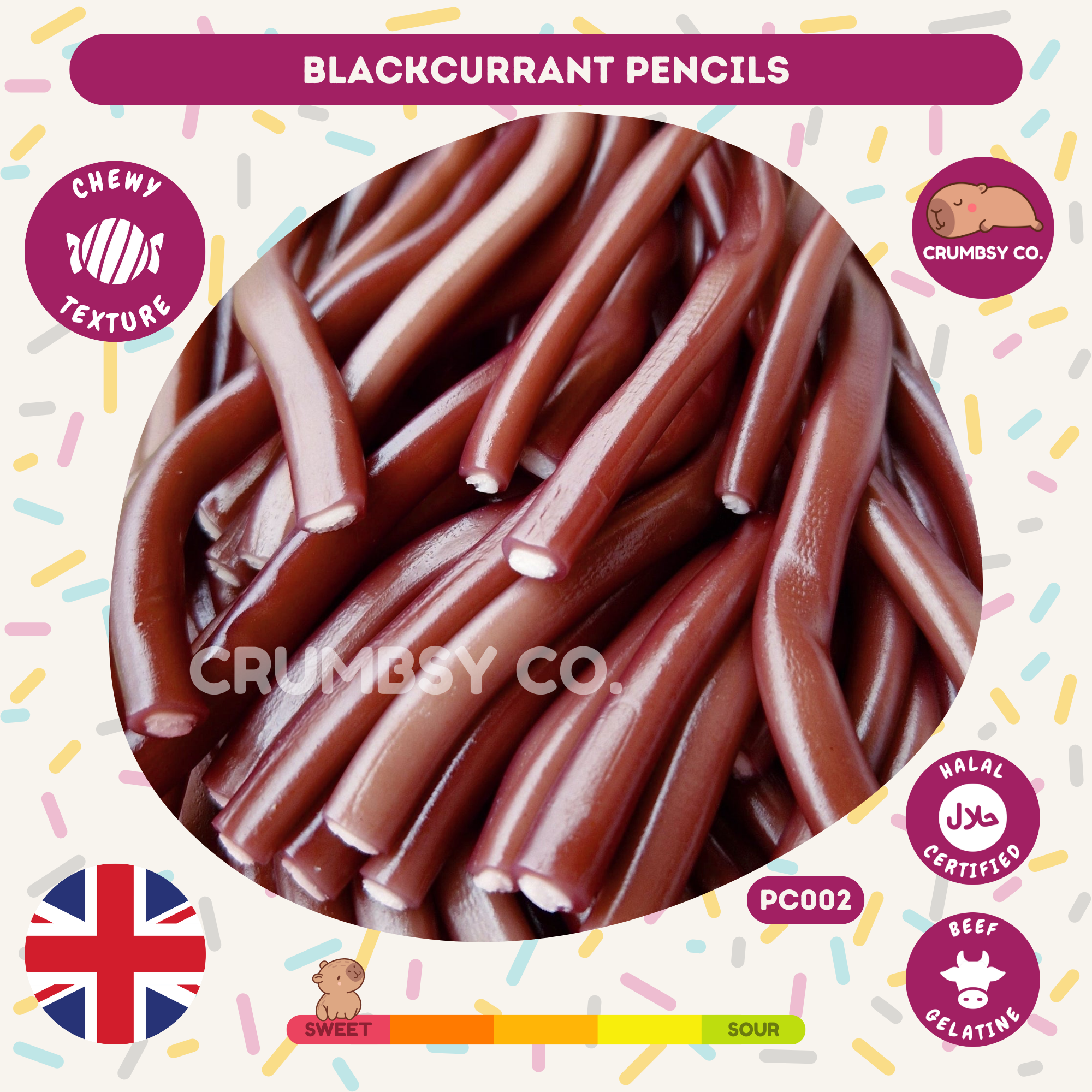 Blackcurrant Pencils
