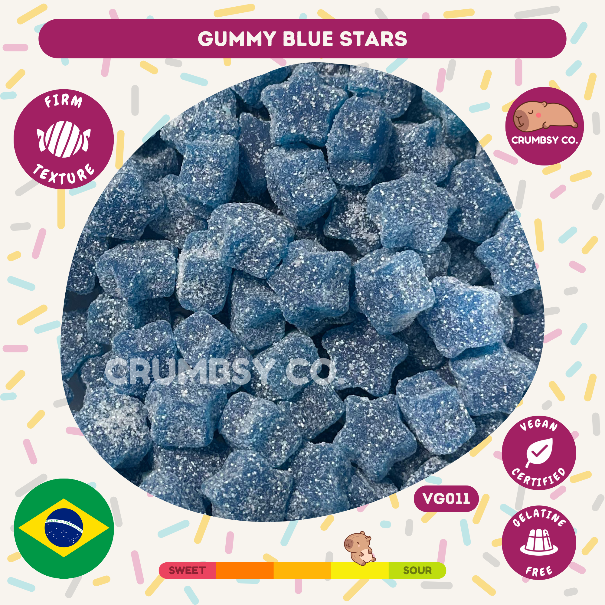 Gummy Blue Stars