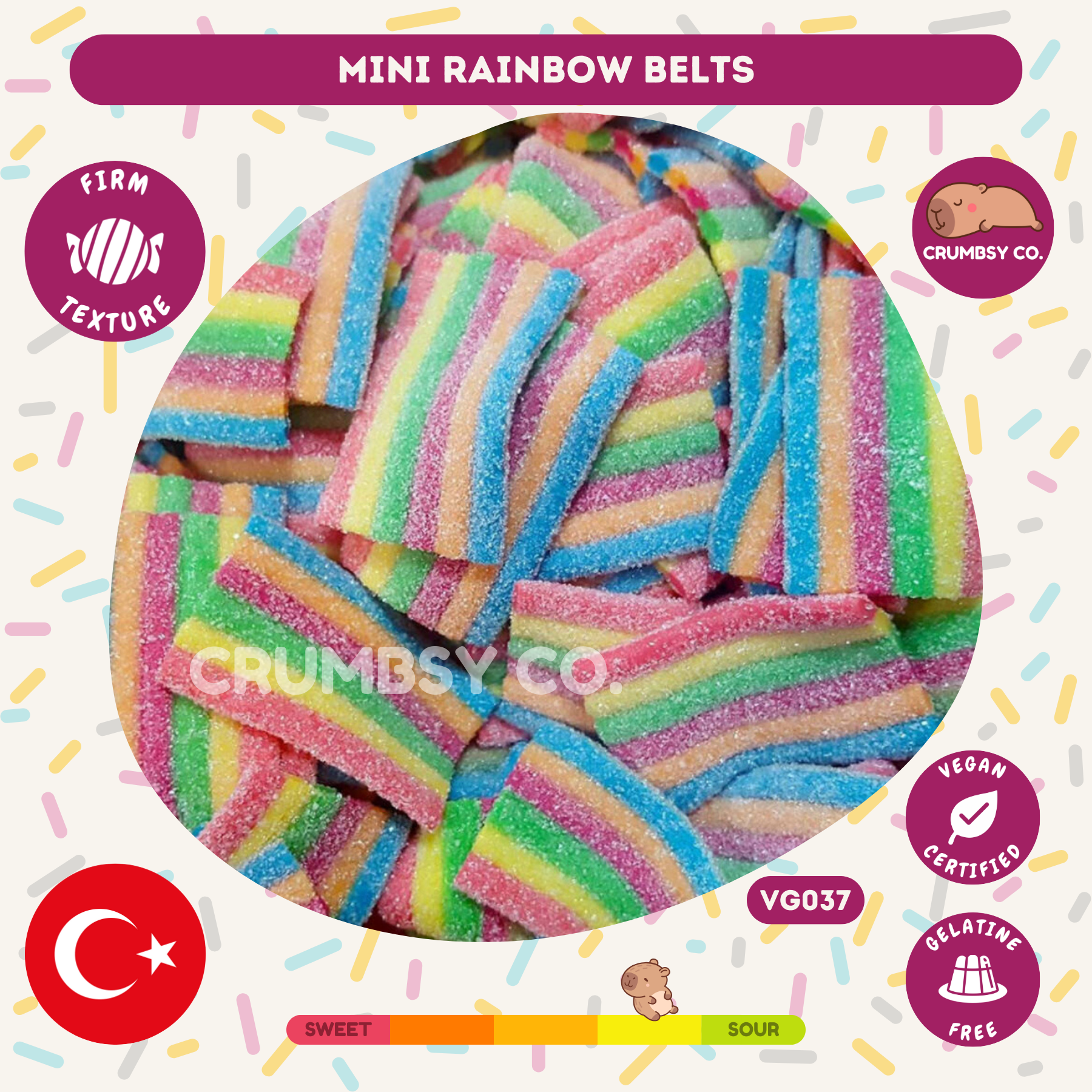 Mini Rainbow Belts