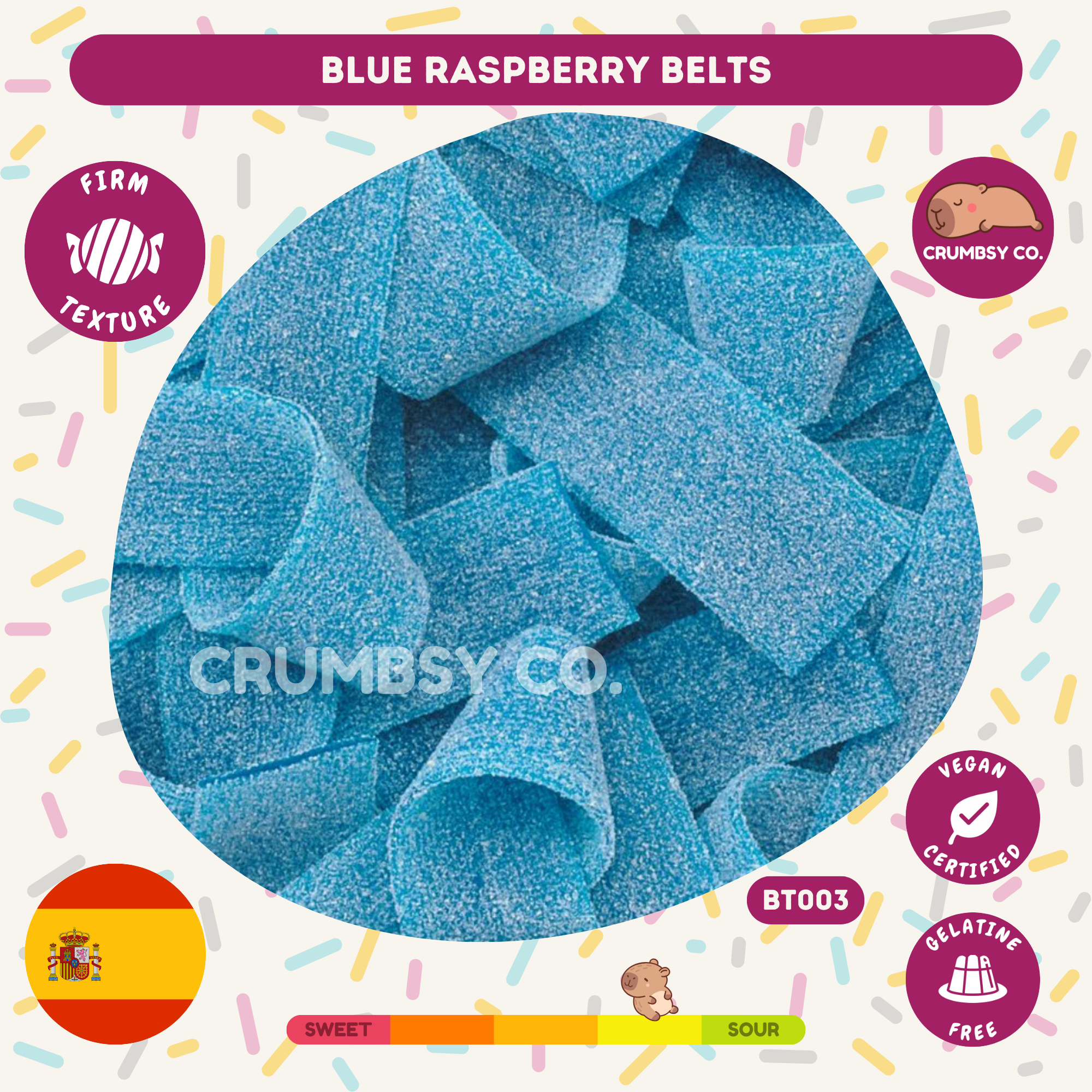 Blue Raspberry Belts