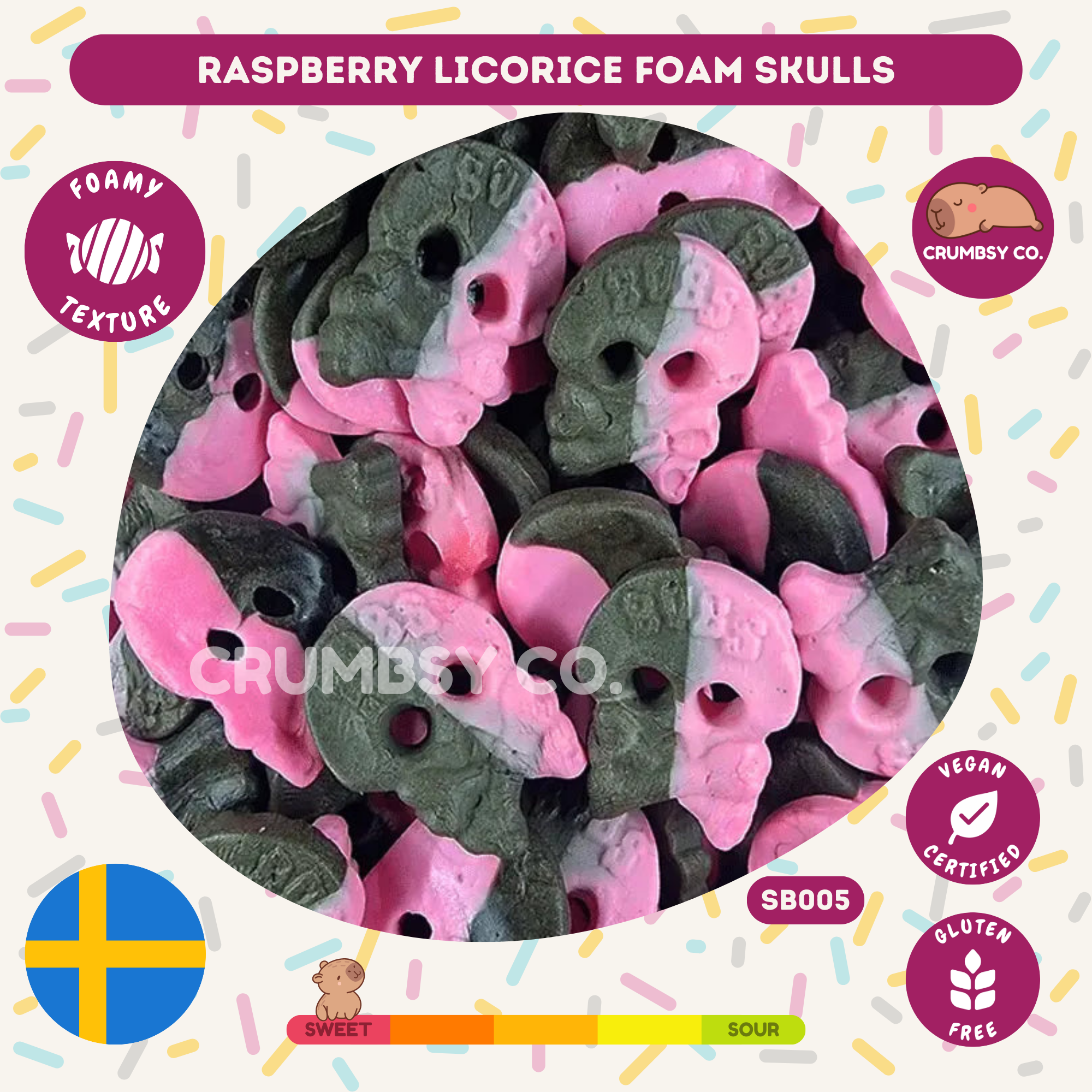 Raspberry Licorice Foam