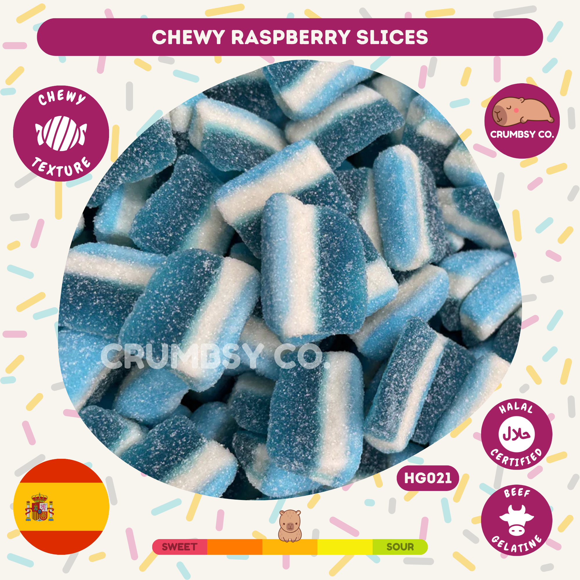 Chewy Raspberry Slices