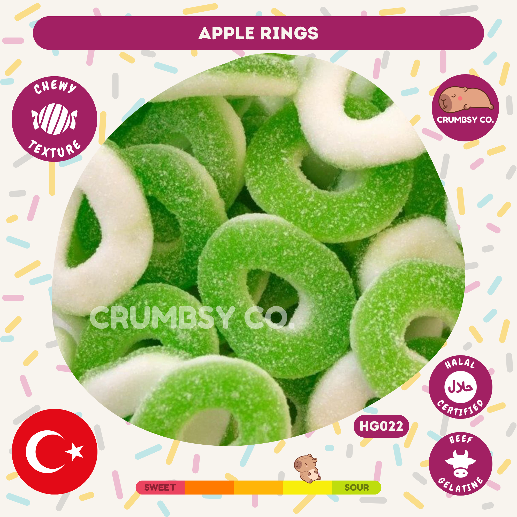Sour Apple Rings