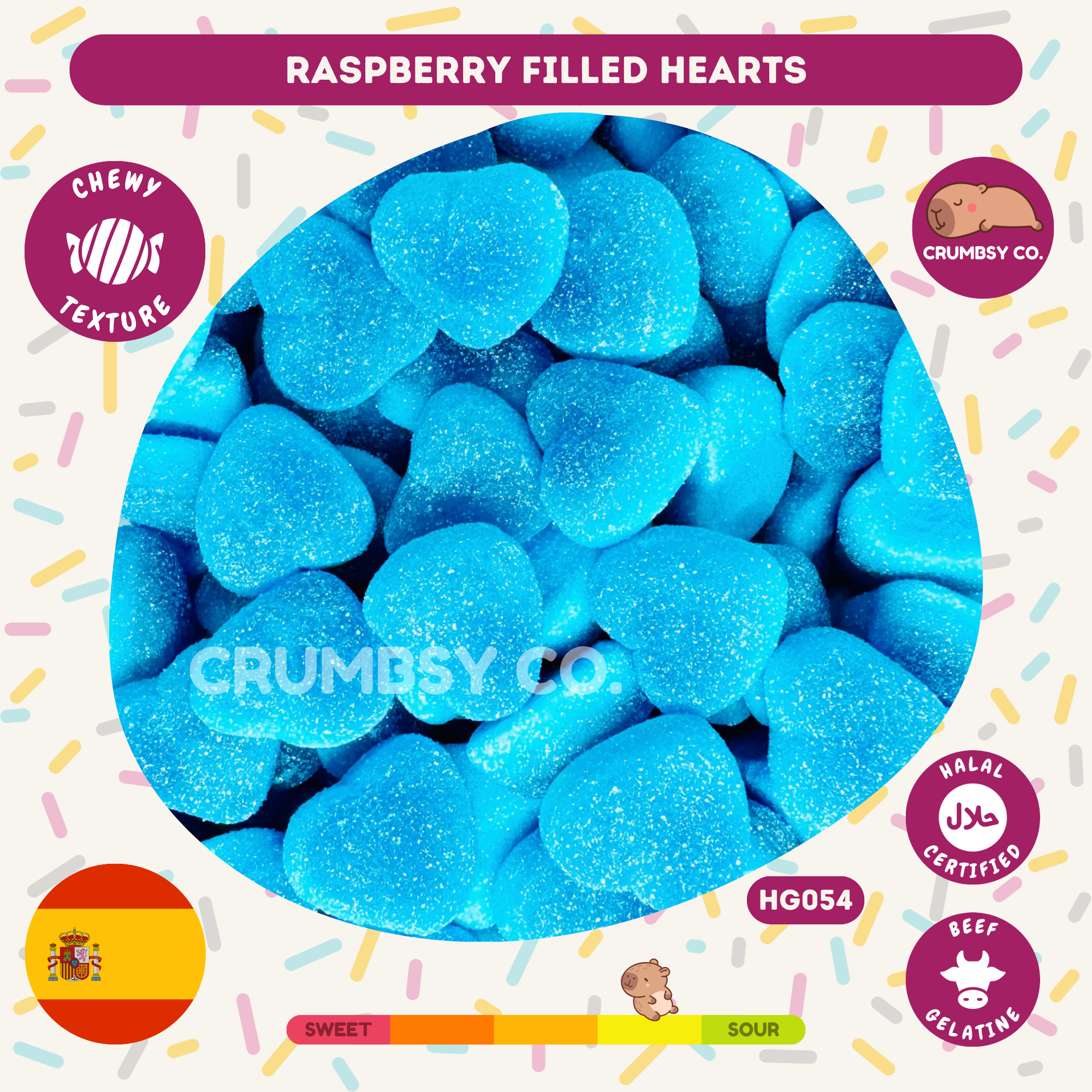 Raspberry Filled Hearts