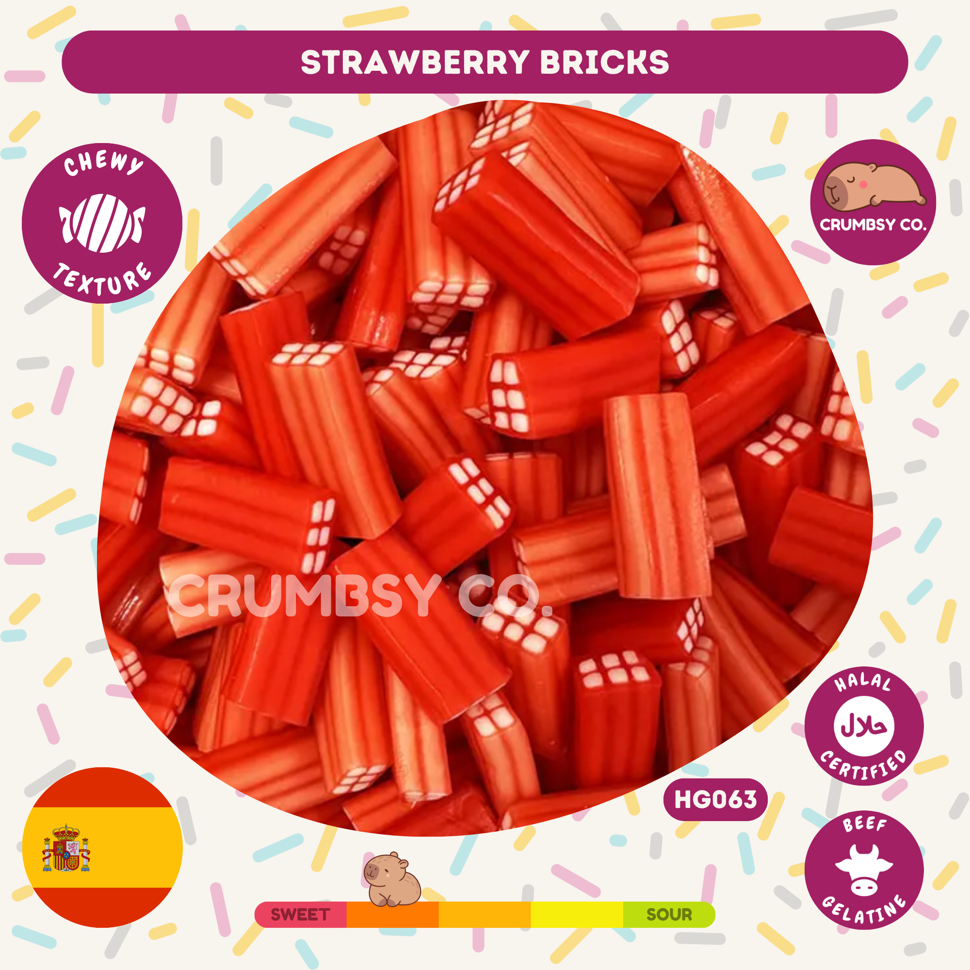 Strawberry Bricks