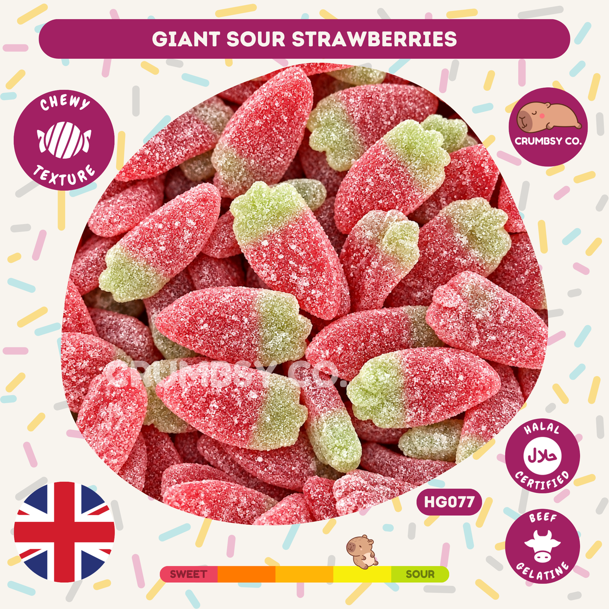 Sour Giant Strawberries