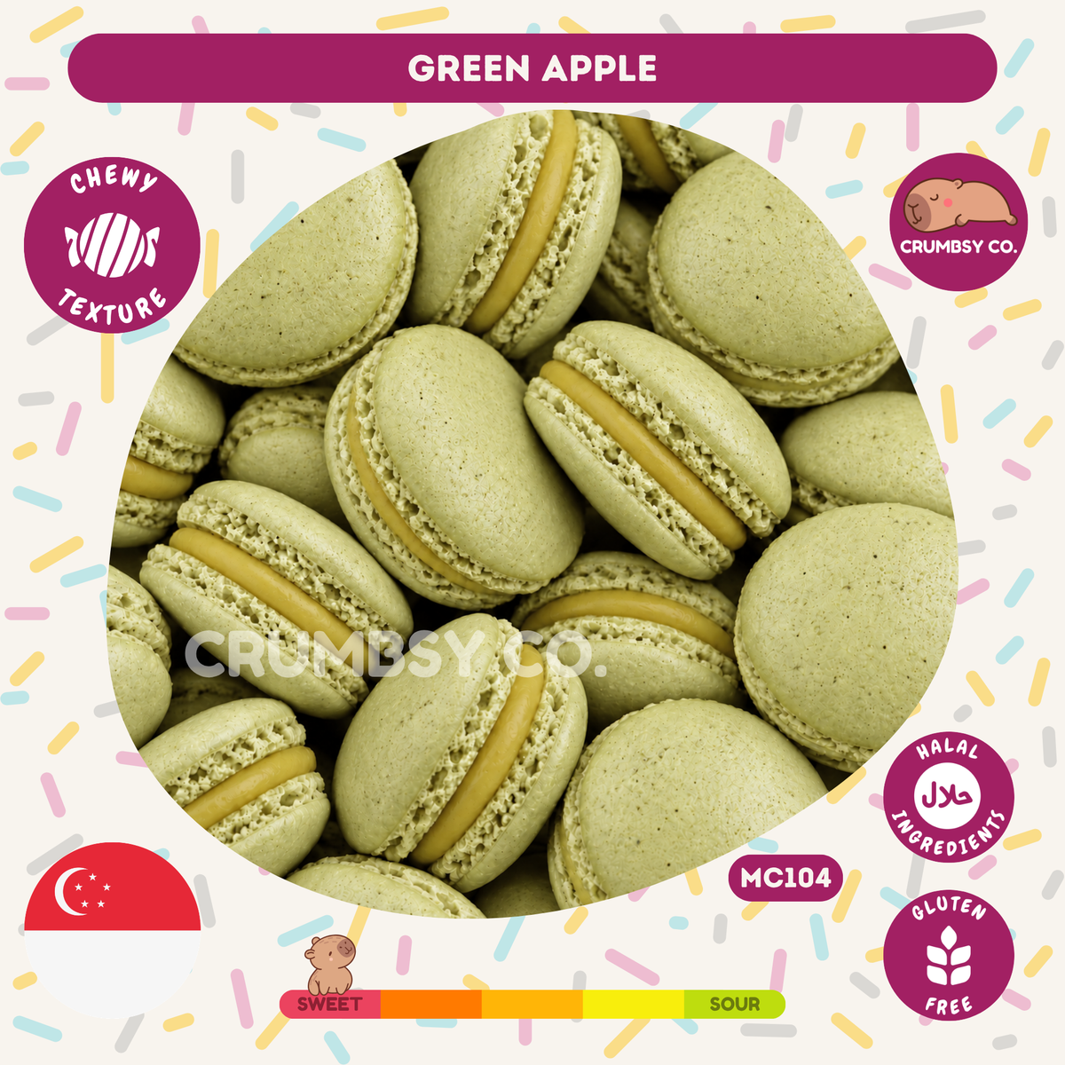 Green Apple Macarons