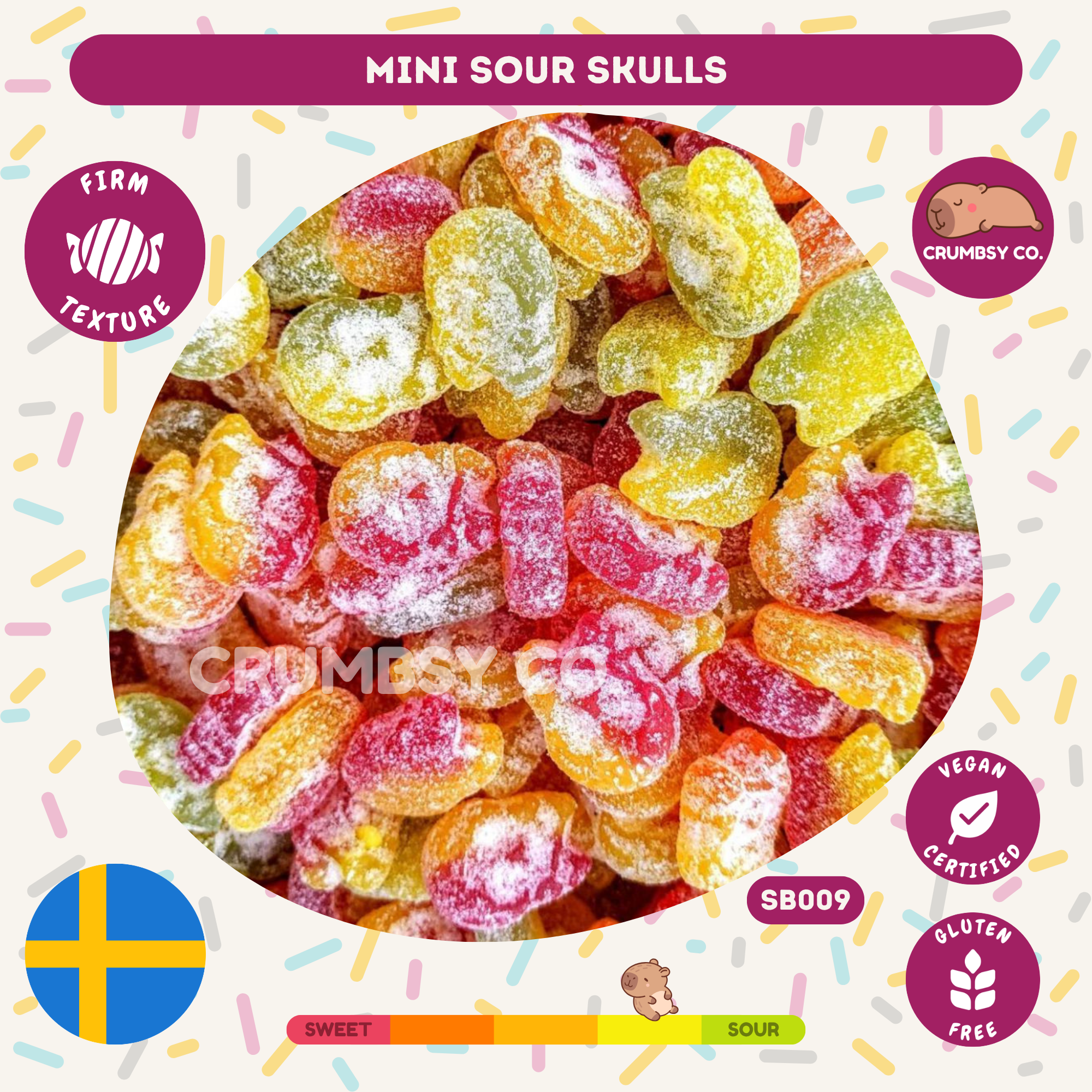 Mini Sour Skulls
