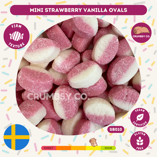 Mini Strawberry Vanilla Ovals