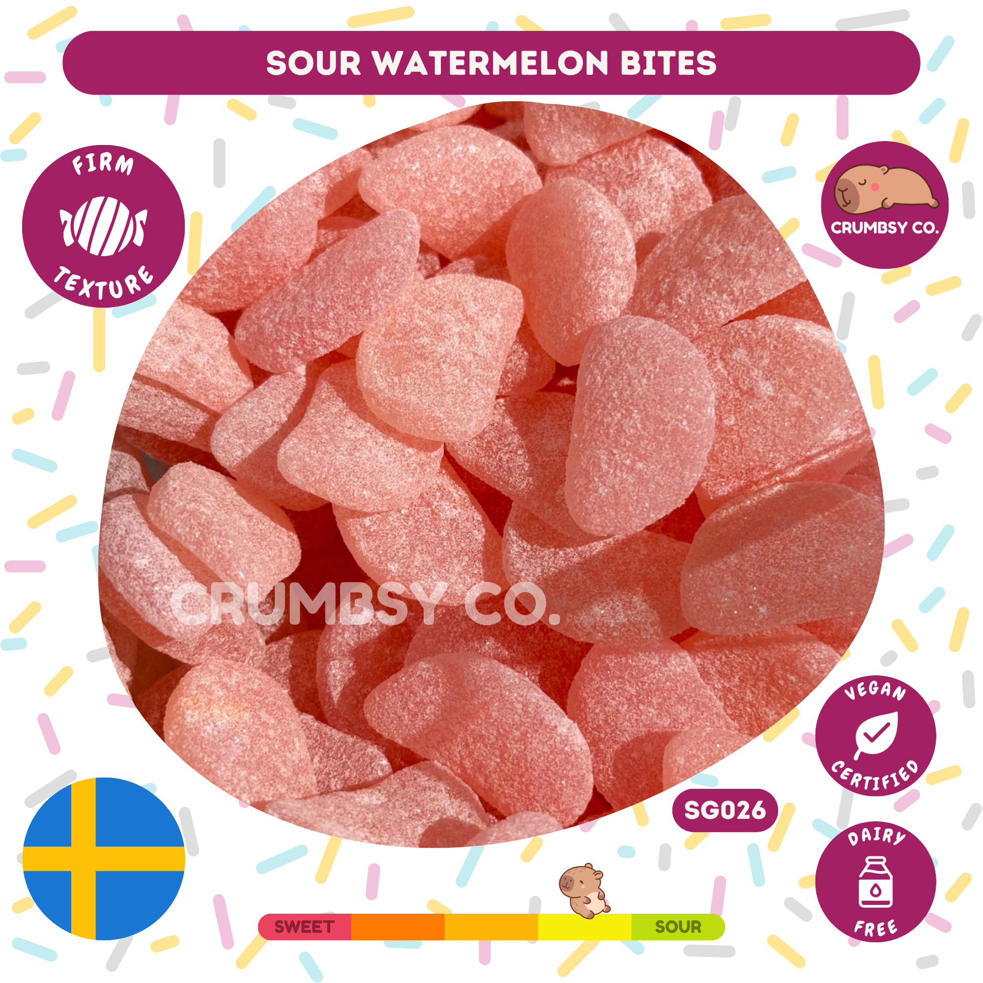 Sour Watermelon Bites