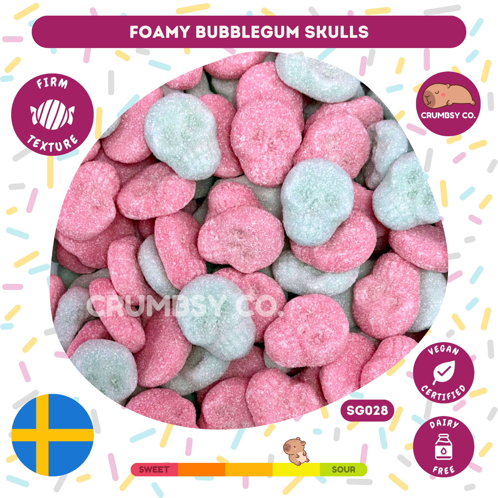 Foamy Bubblegum Skulls