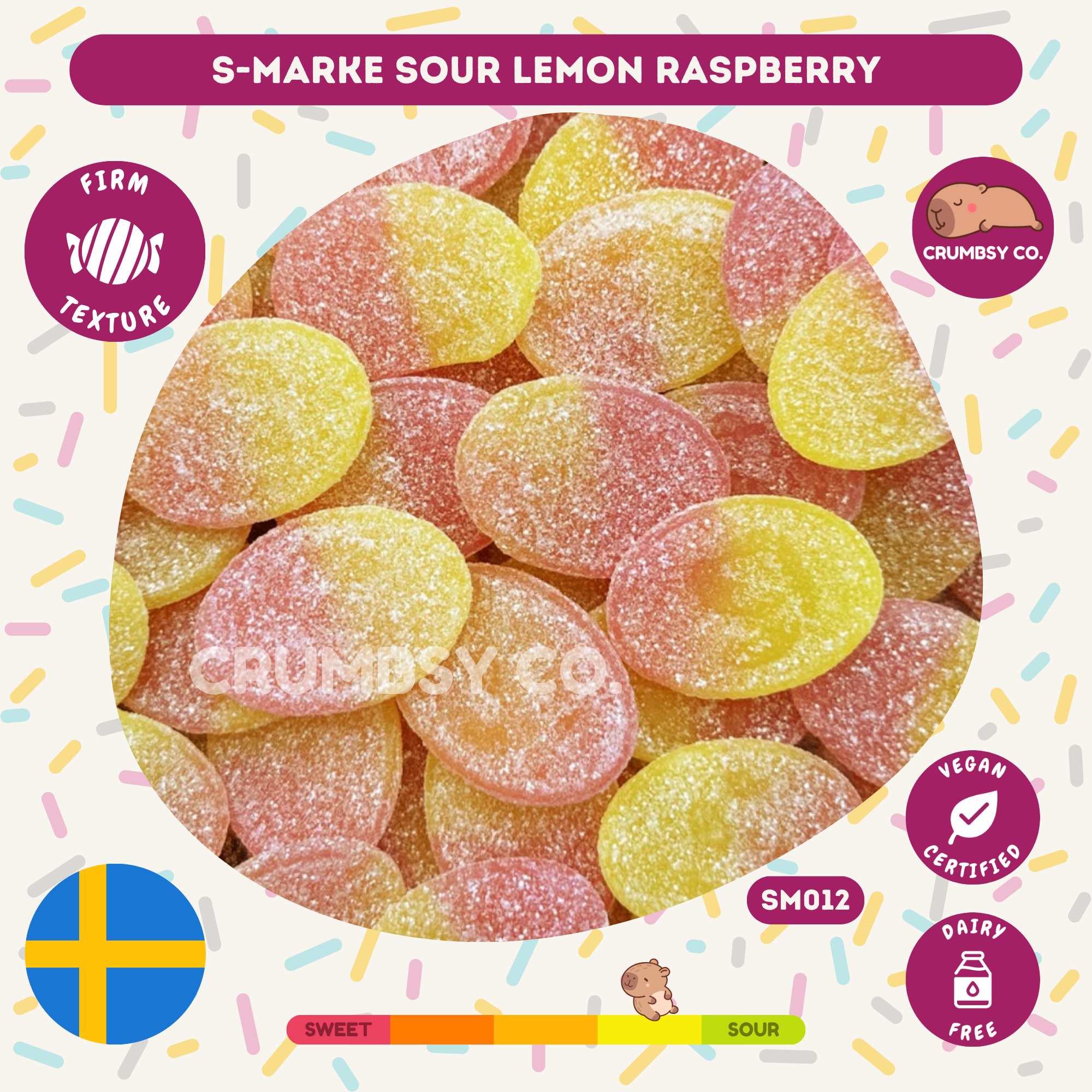 S-Märke Sour Lemon Raspberry